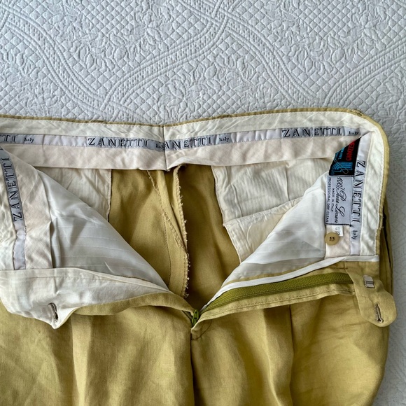 100% Linen Made in Italy Trousers - Picture 4 of 15